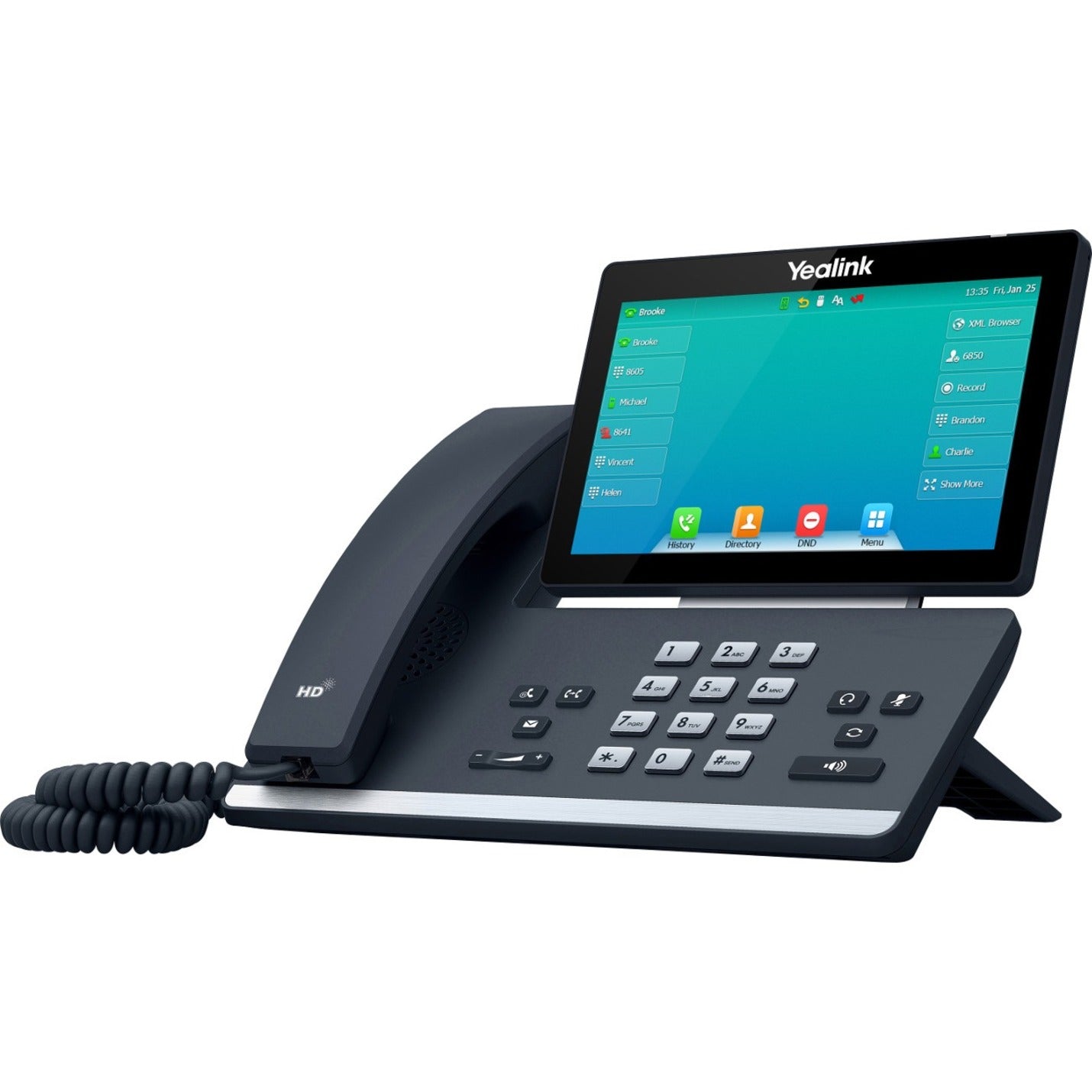 Yealink SIP-T57W Prime Business Phone with 7inch Multi-Point Touch Screen and Built-In Bluetooth 4.2