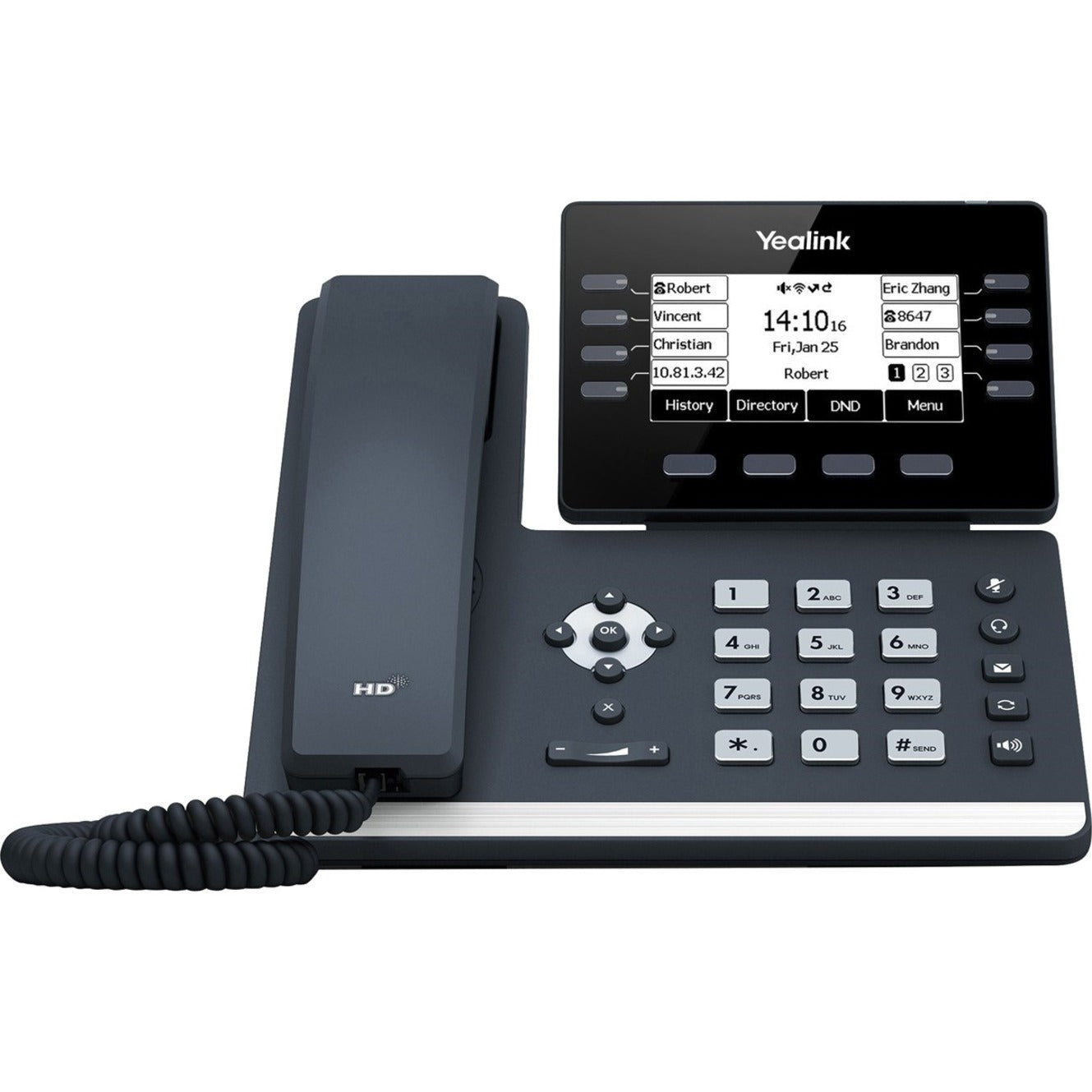 Yealink SIP-T53W Prime Business Phone with 3.7 Graphical LCD Screen, Built-In Bluetooth 4.2