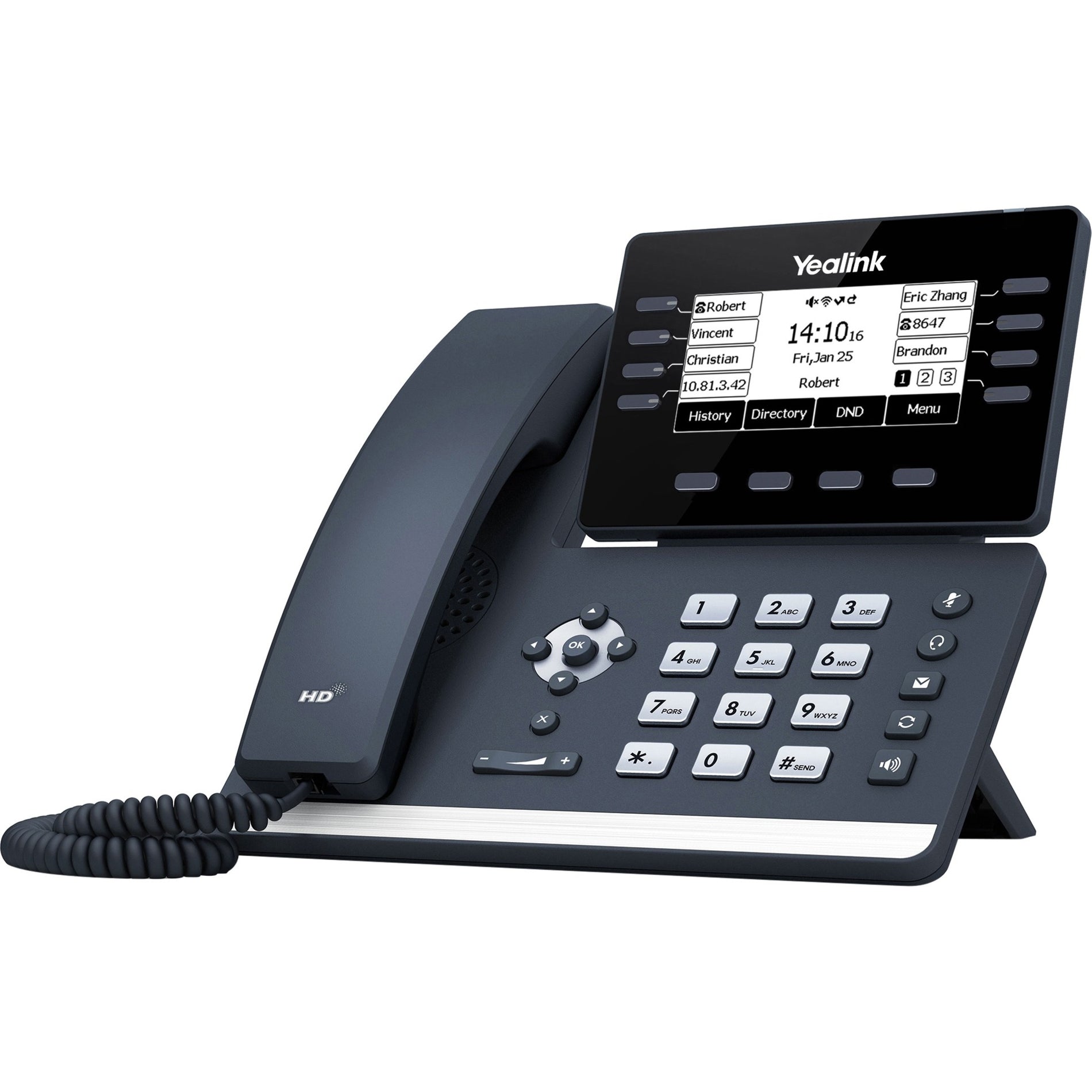 Yealink SIP-T53W Prime Business Phone with 3.7" Graphical LCD Screen, Built-In Bluetooth 4.2