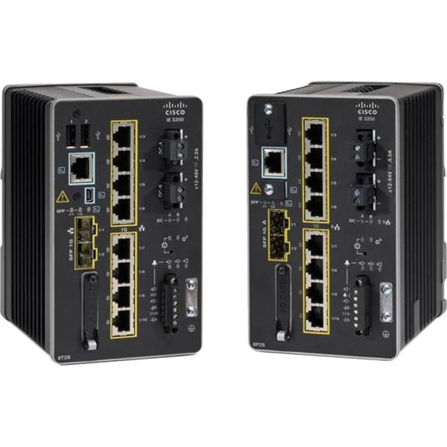 Cisco IE-3200-8T2S-E Catalyst Rugged Switch, 8 Gigabit Ethernet Ports, 2 Expansion Slots