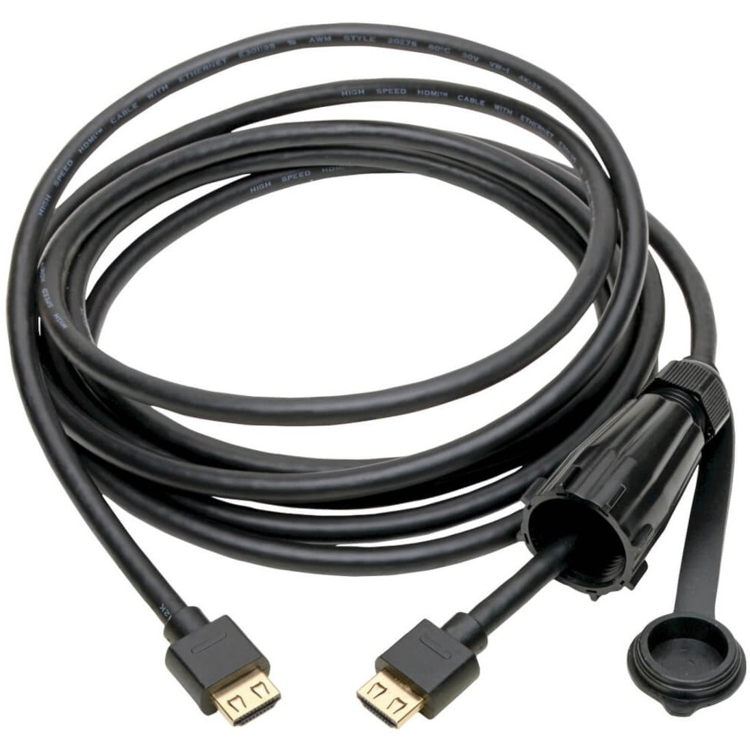 Tripp Lite P569-012-IND HDMI Audio/Video Cable With Ethernet, Water Resistant, Flexible, 12 ft