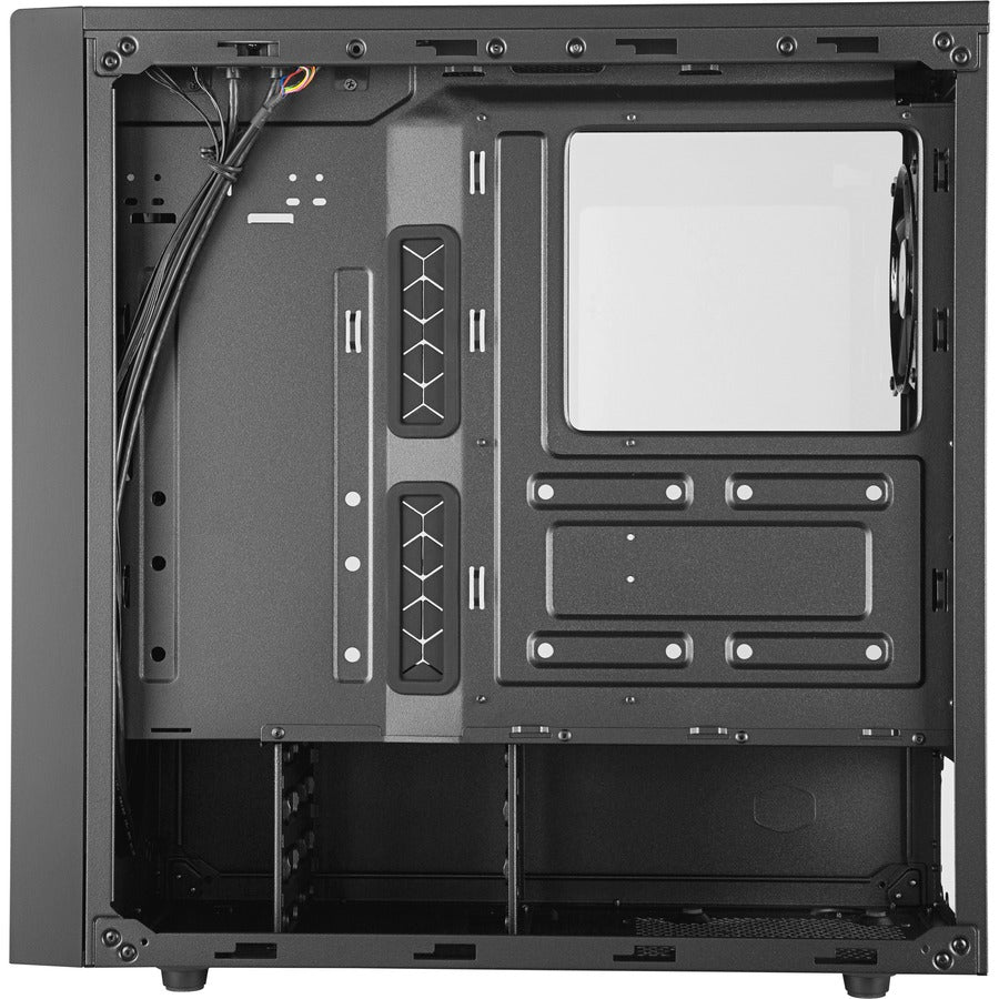 Cooler Master MCB-NR600-KGNN-S00 MasterBox NR600 without ODD Computer Case, Mid-tower, Tempered Glass, Mesh, Steel, Black
