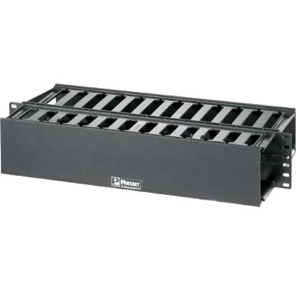 Panduit WMP1E Cable Manager, Black, 8.90" Depth, 19" Width, 3.50" Height