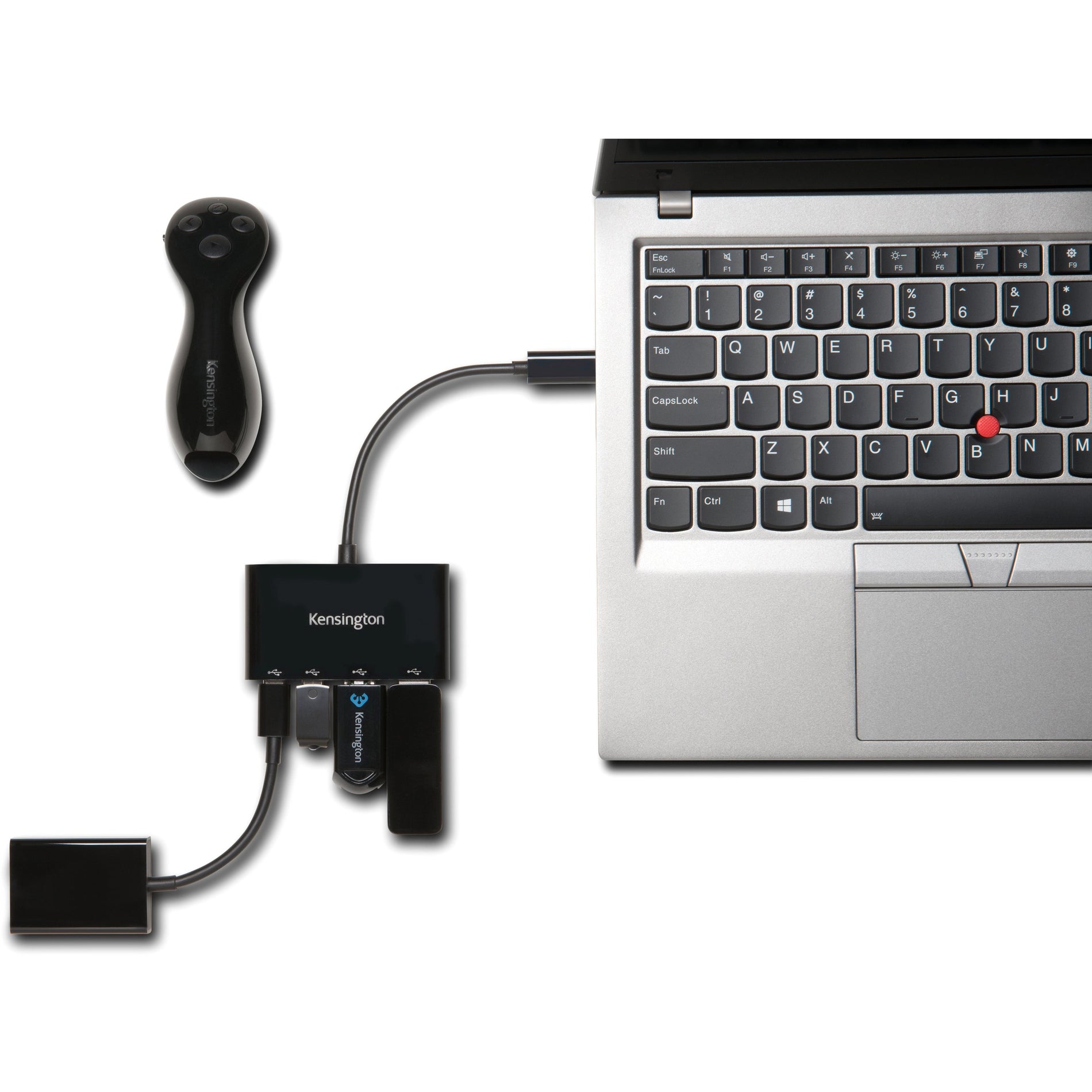 Kensington K39124WW CH1000 USB-C 4-Port Hub, 2 Year Warranty, PC/Mac Compatible