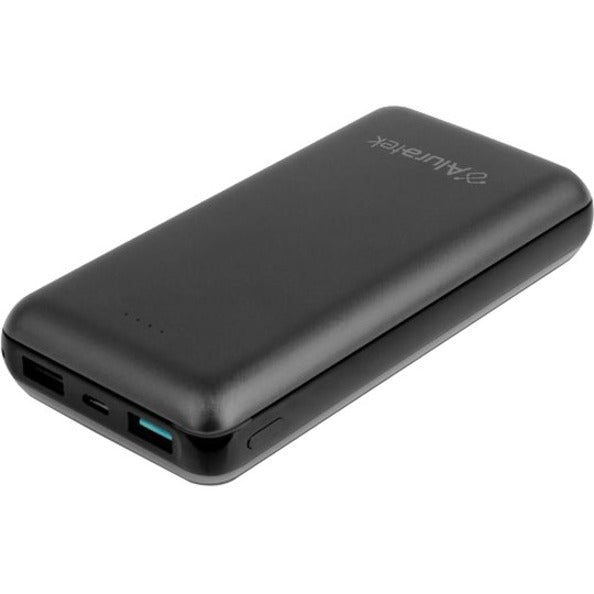 Aluratek ASPB20KF 20,000 mAh Portable Battery Charger, USB Charging Cable, Quick Start Guide