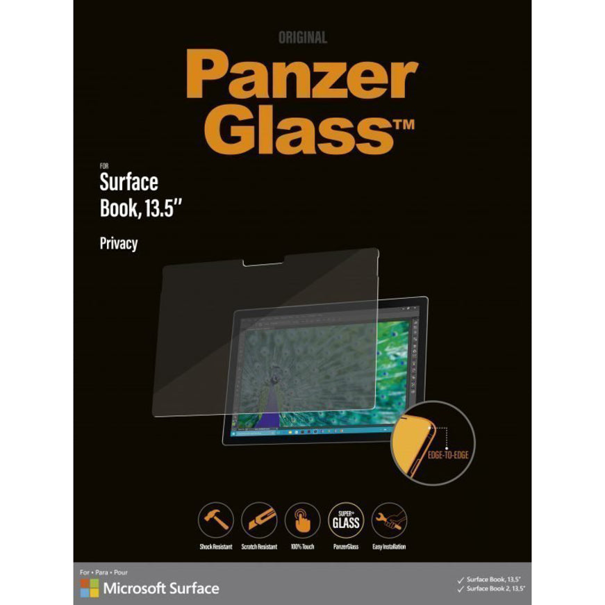 PanzerGlass P6252 Privacy Screen Filter, Blue Light Reduction, Anti-glare, Touch Sensitive, 13.5" LCD Compatible