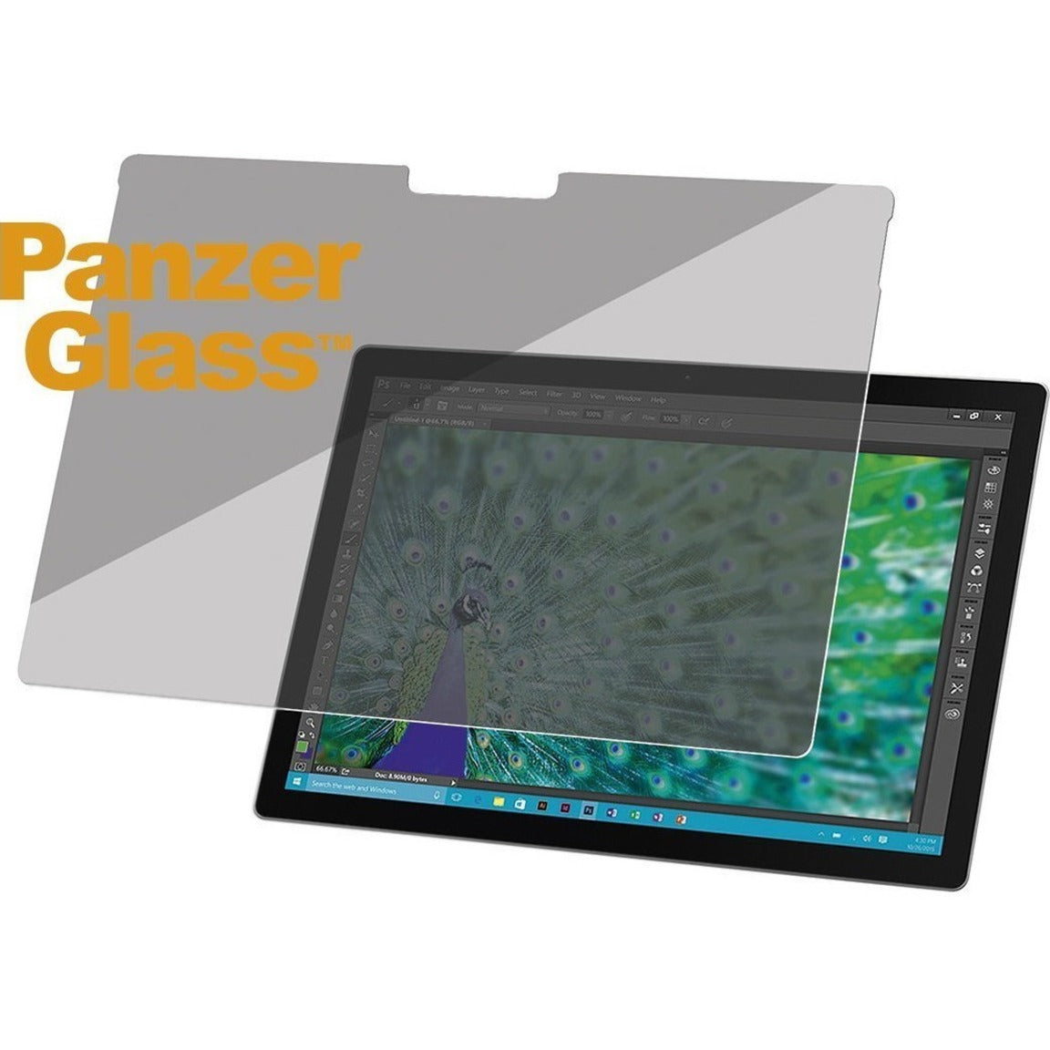 PanzerGlass P6252 Privacy Screen Filter, Blue Light Reduction, Anti-glare, Touch Sensitive, 13.5" LCD Compatible