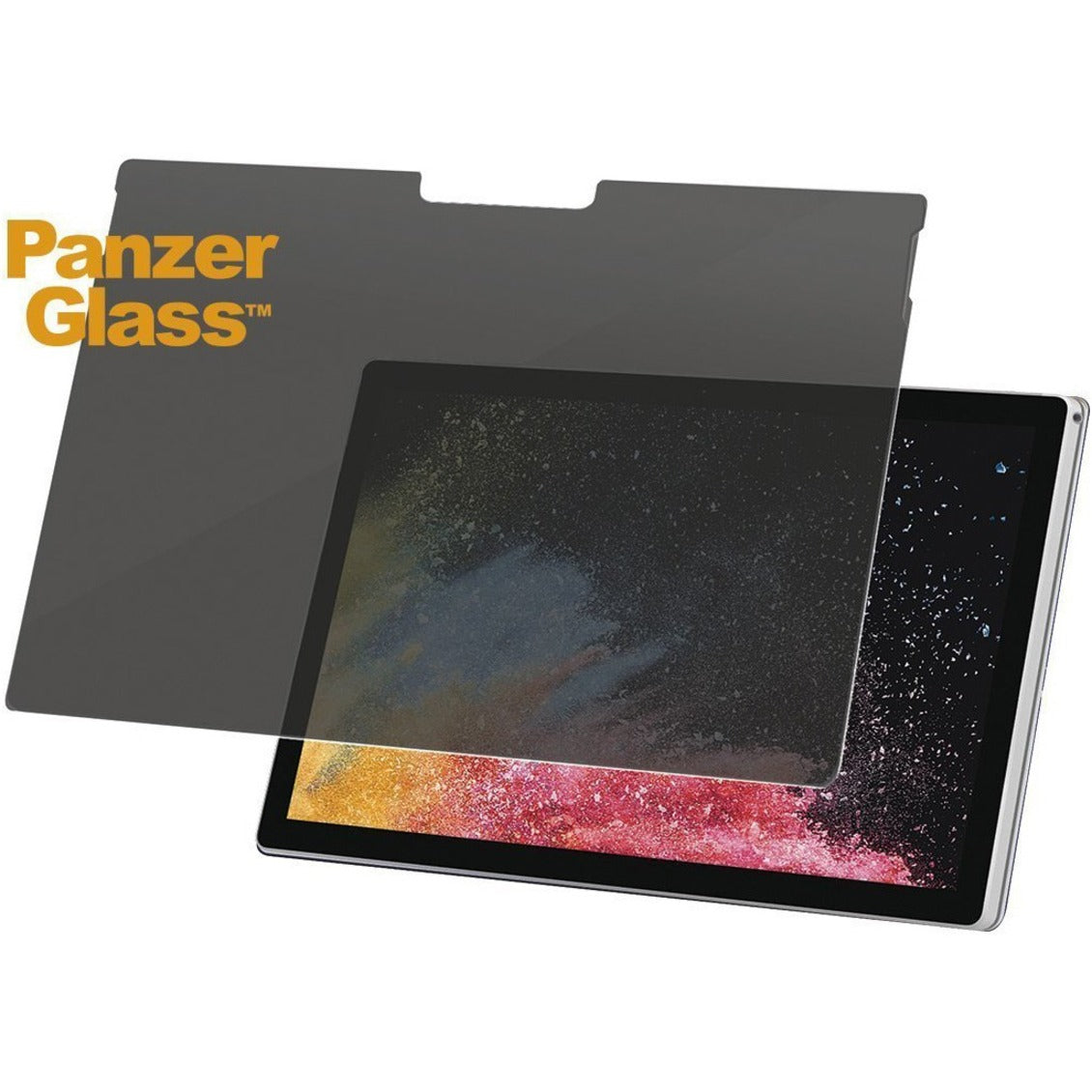 PanzerGlass P6254 Privacy Screen Protector, Edge2Edge, Tempered Glass, 15" LCD Notebook