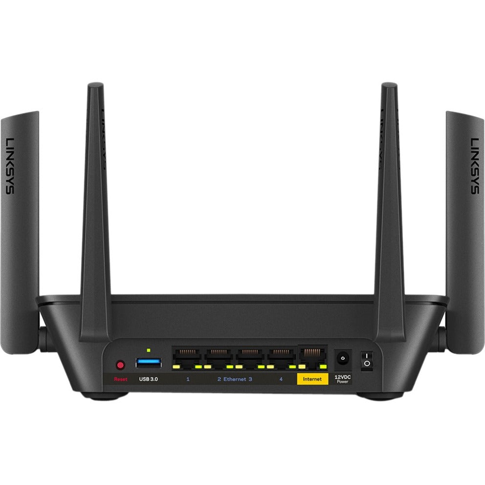 Linksys MR8300 Max-Stream AC2200 Mesh Tri-band Wi-Fi 5 Router, Gigabit Ethernet, USB, 4 Network Ports