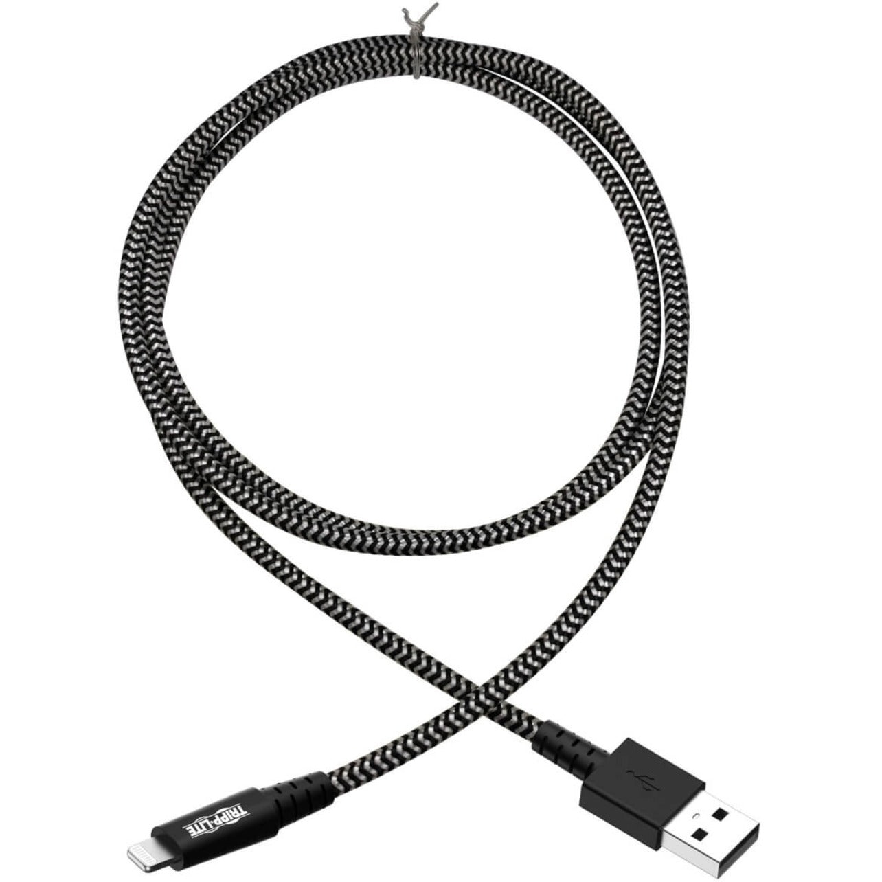 Tripp Lite M100-010-HD Heavy-Duty USB Sync/Charge Cable with Lightning Connector, 10 ft. (3 m)