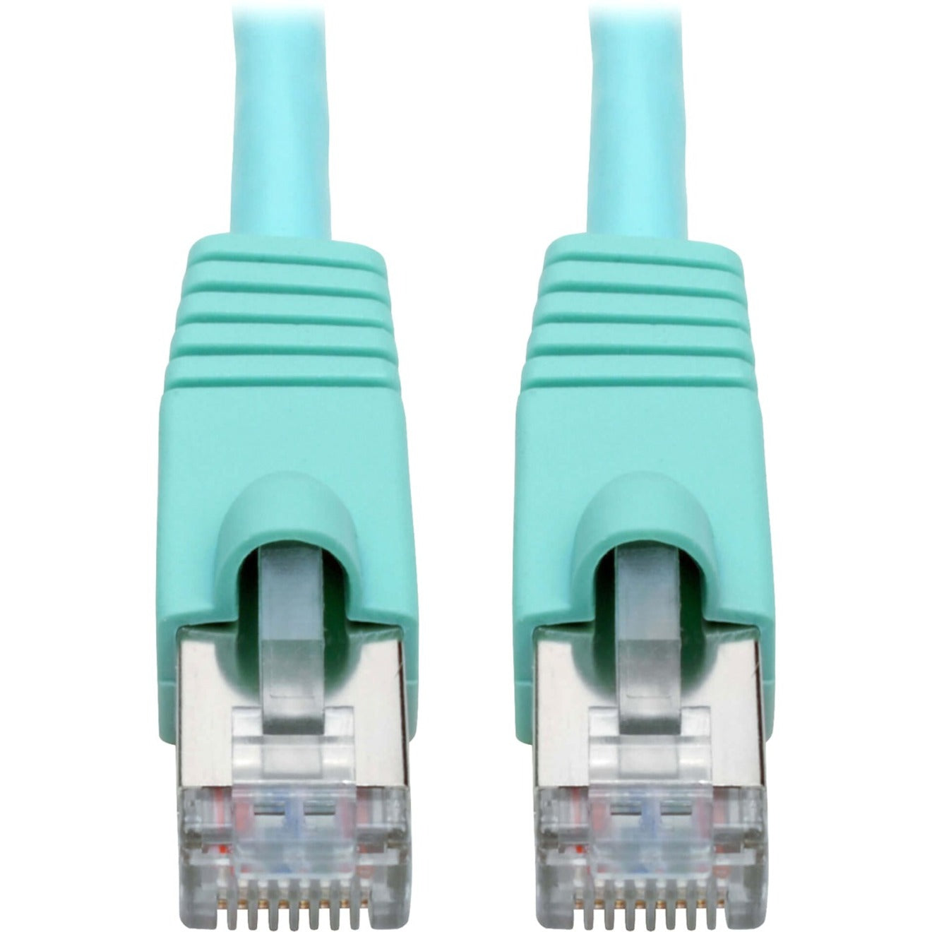 Tripp Lite N262-035-AQ Cat.6a STP Patch Network Cable, 35ft Aqua, EMI/RF Protection