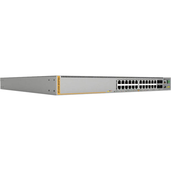 Allied Telesis AT-X530-28GPXM x530-28GPXm Layer 3 Switch, 24 Gigabit Ethernet Ports, 4 SFP+ Slots