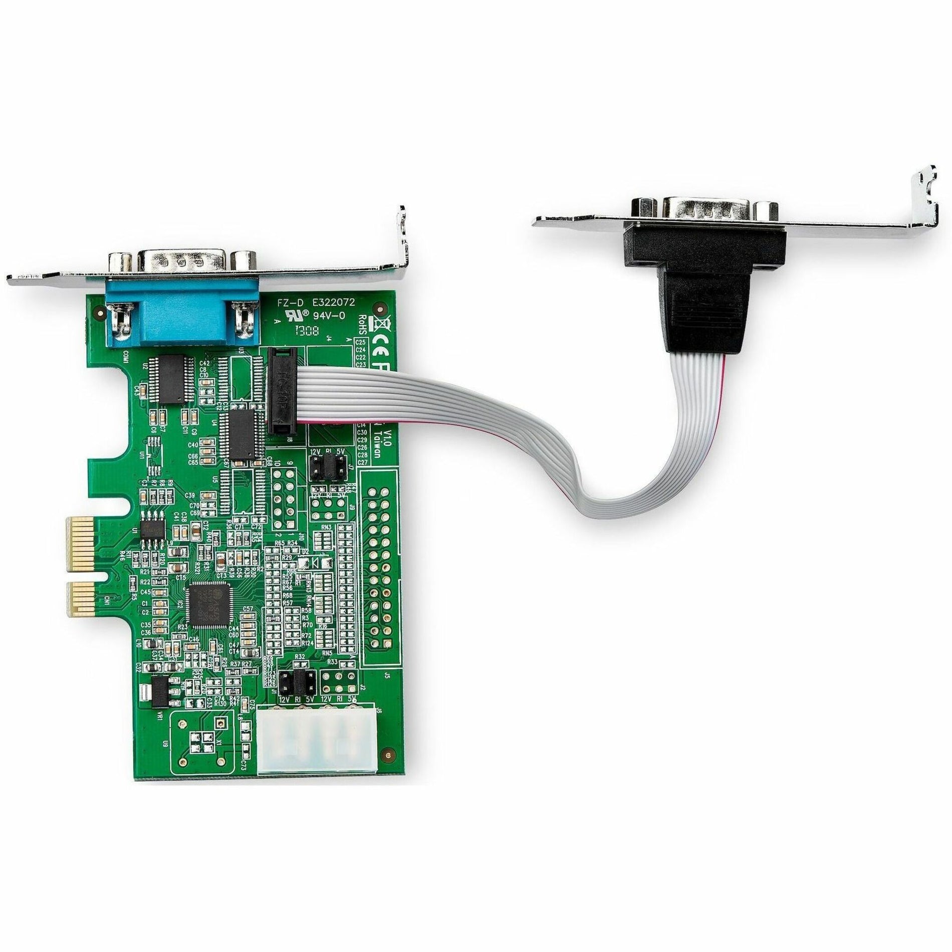 StarTech.com PEX2S953LP 2-Port RS232 Serial Adapter Card with 16950 UART, Low-profile, PCI Express