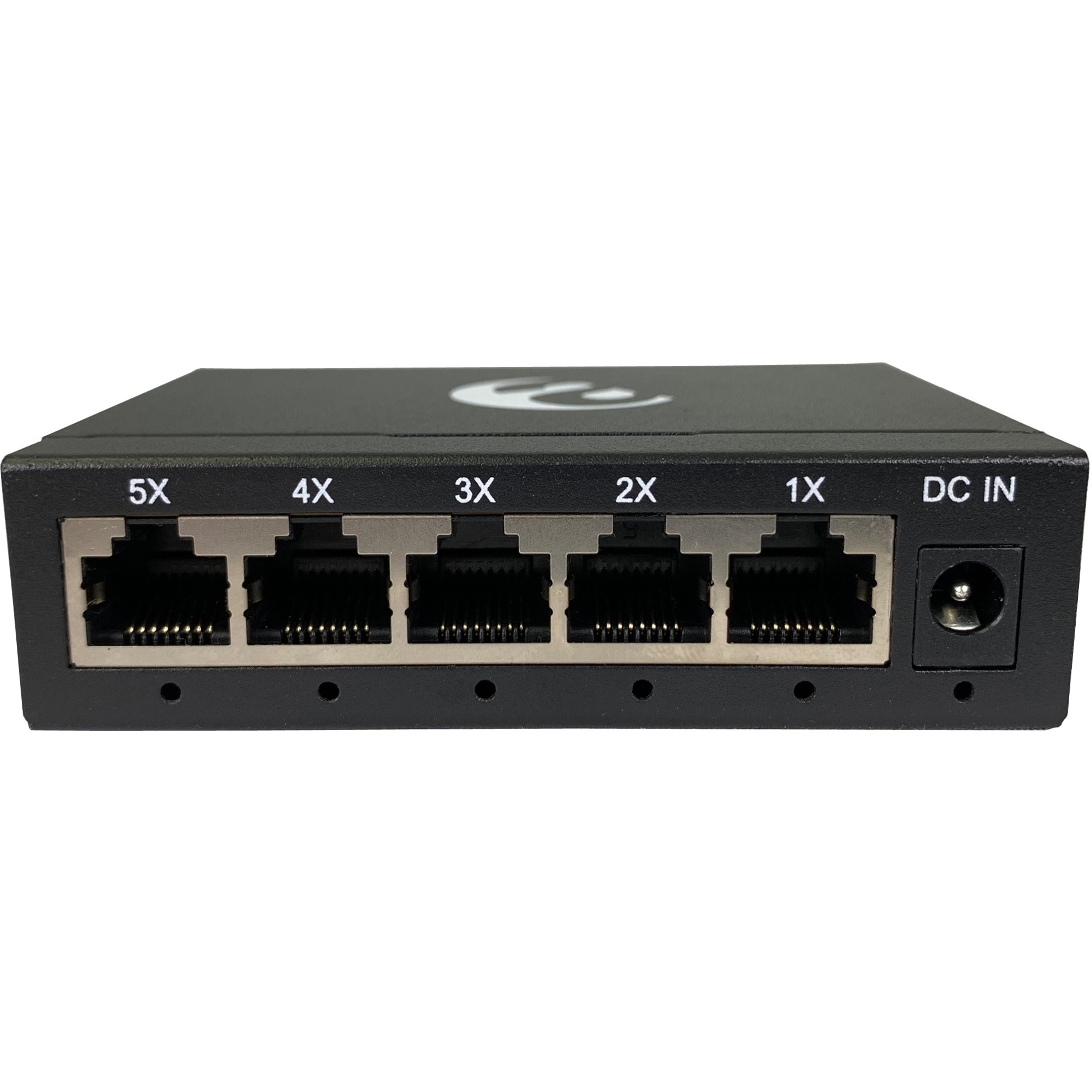 Amer SG5D V2 5 Port 10/100/1000 Mbps Gigabit Ethernet Desktop Metal Switch, 10Gbps Capacity, Wall Mount