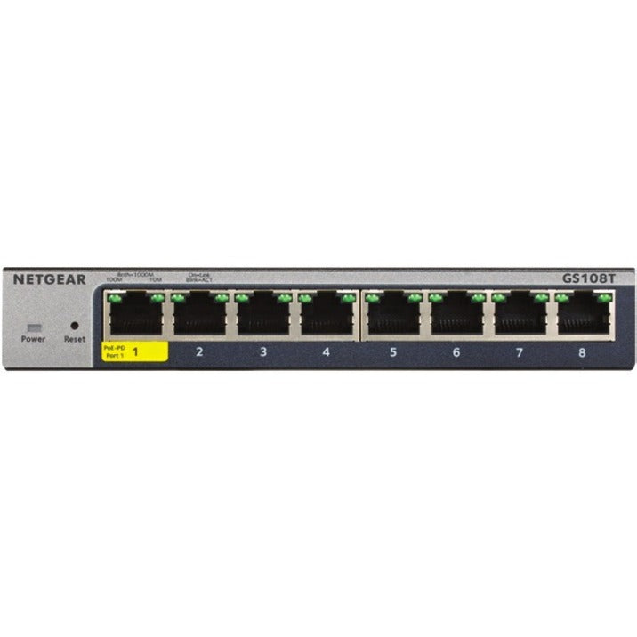 Netgear GS108T-300NAS ProSafe 8-Port Gigabit Ethernet Smart Managed Pro Switches with Cloud Management