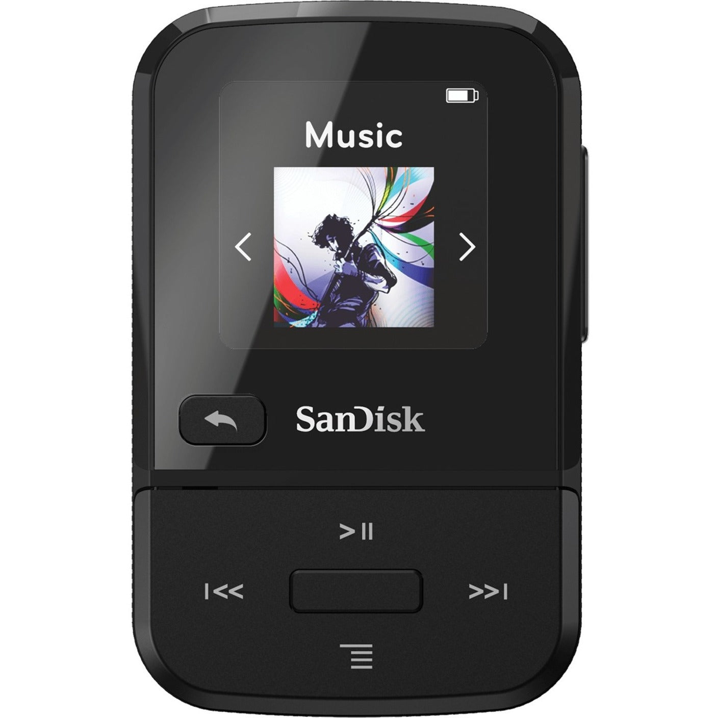 SanDisk SDMX30-032G-G46K Clip Sport Go 32GB Flash MP3 Player, FM Tuner, Voice Recorder