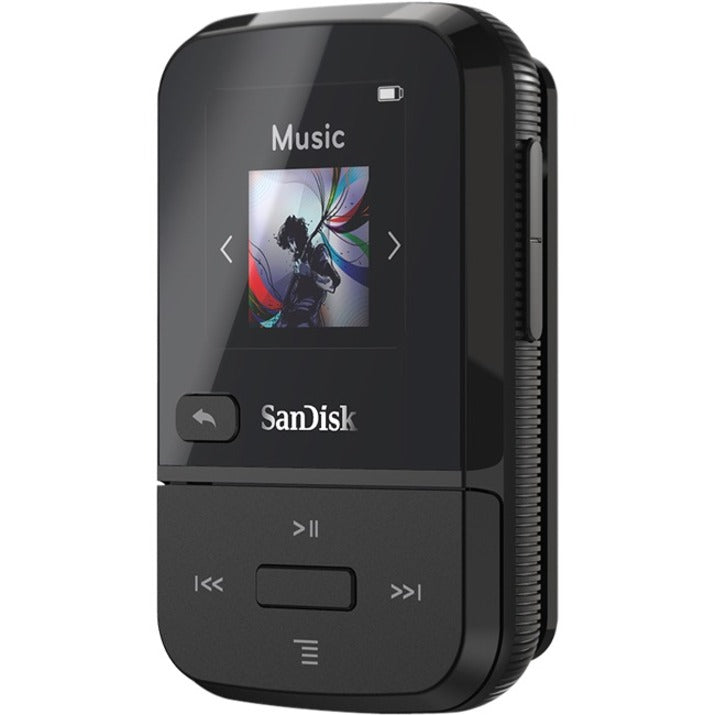 SanDisk SDMX30-032G-G46K Clip Sport Go 32GB Flash MP3 Player, FM Tuner, Voice Recorder