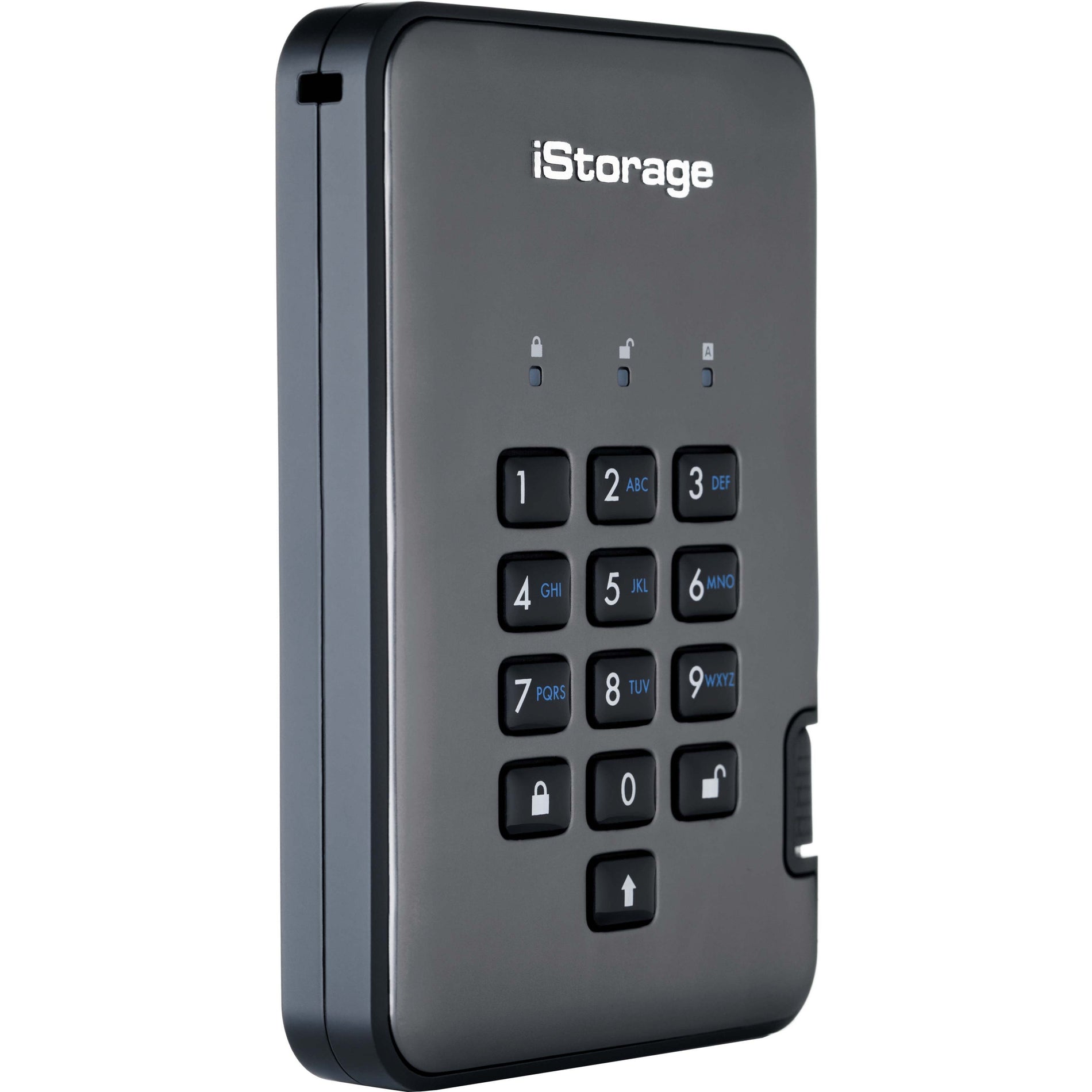 iStorage IS-DAP2-256-500-C-X diskAshur PRO2 Hard Drive, 500GB, USB 3.2 (Gen 1) Type A