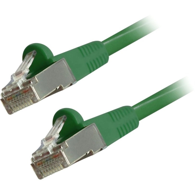 Comprehensive CAT6STP-3GRN Cat6 Snagless Shielded Ethernet Cables, Green, 3ft, Stranded, Molded, 1 Gbit/s