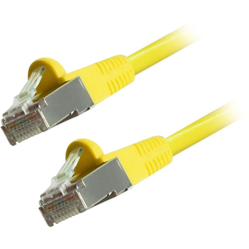 Comprehensive CAT6STP-100YLW Cat6 Snagless Shielded Ethernet Cables, Yellow, 100ft, Stranded, Molded, 1 Gbit/s Data Transfer Rate
