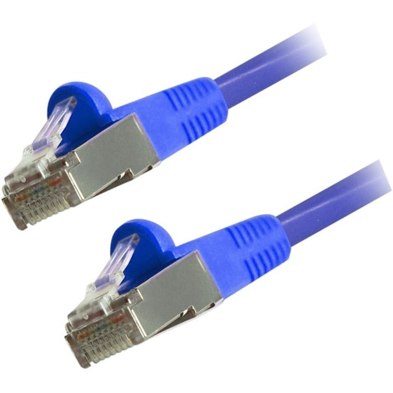 Comprehensive CAT6STP-1BLU Cat6 Snagless Shielded Ethernet Cables, Blue, 1ft, Lifetime Warranty, 1 Gbit/s Data Transfer Rate