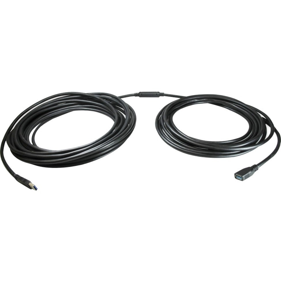 Comprehensive USB3-AMF-35PROAP Pro AV/IT USB Data Transfer Cable, 35 ft, Strain Relief, Molded, Active, Black