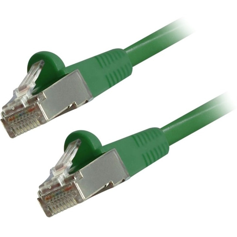Comprehensive CAT6STP-75GRN Cat6 Snagless Shielded Ethernet Cables, Green, 75ft, Stranded, Molded, 1 Gbit/s