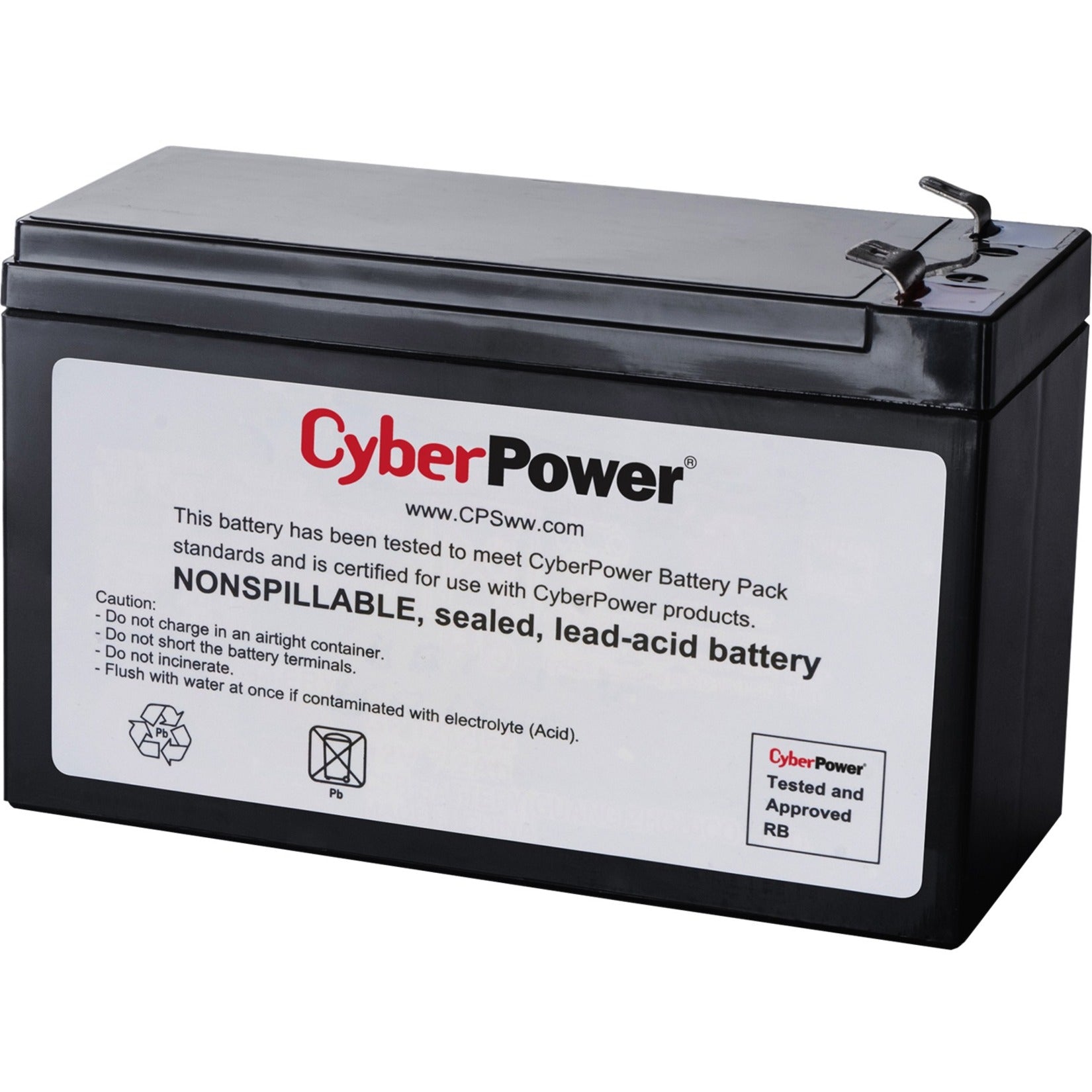 CyberPower RB1290X2 Ersatzbatterieeinheit 12V Gleichstrom 9000mAh Bleisäure