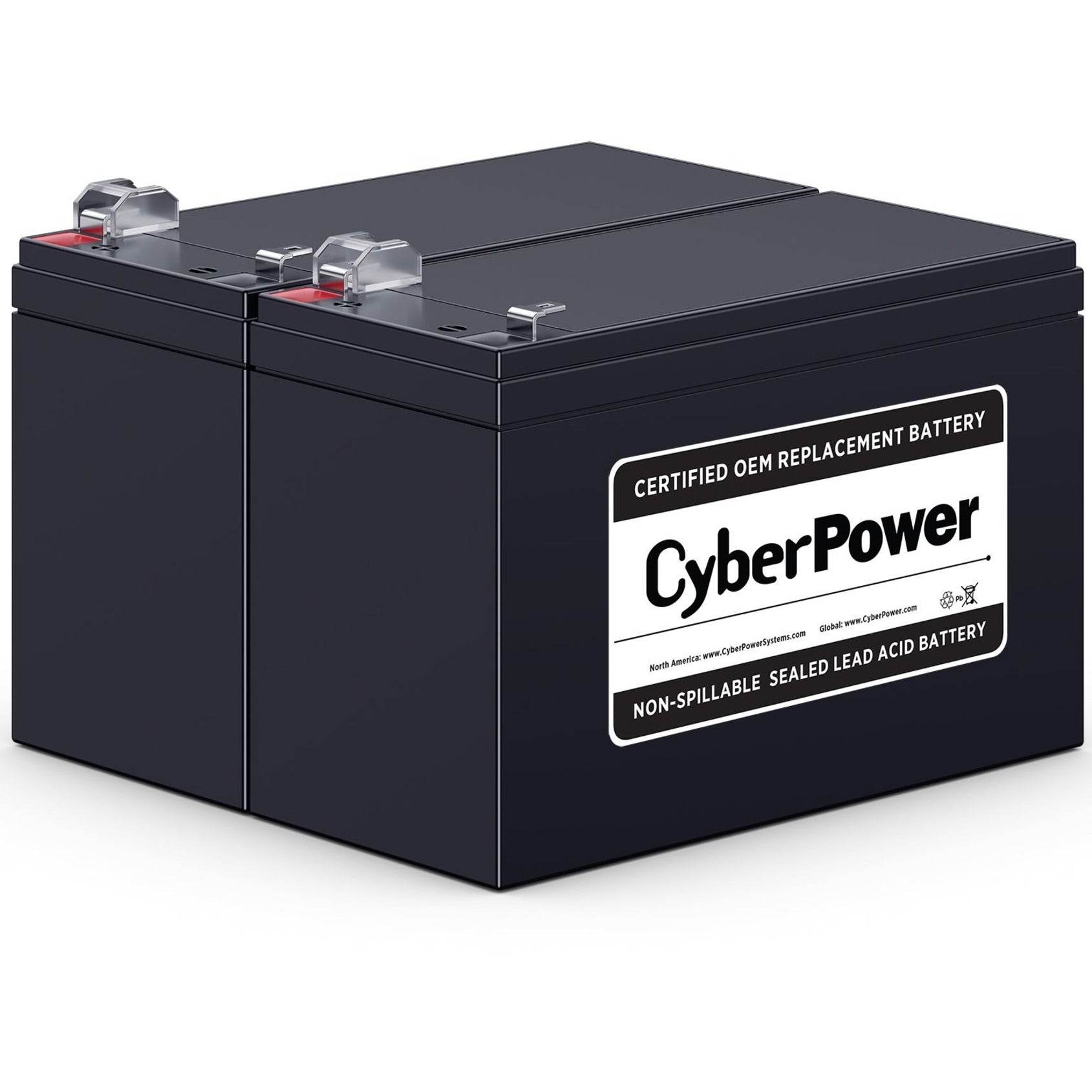 CyberPower RB1290X2 Ersatzbatterieeinheit 12V Gleichstrom 9000mAh Bleisäure