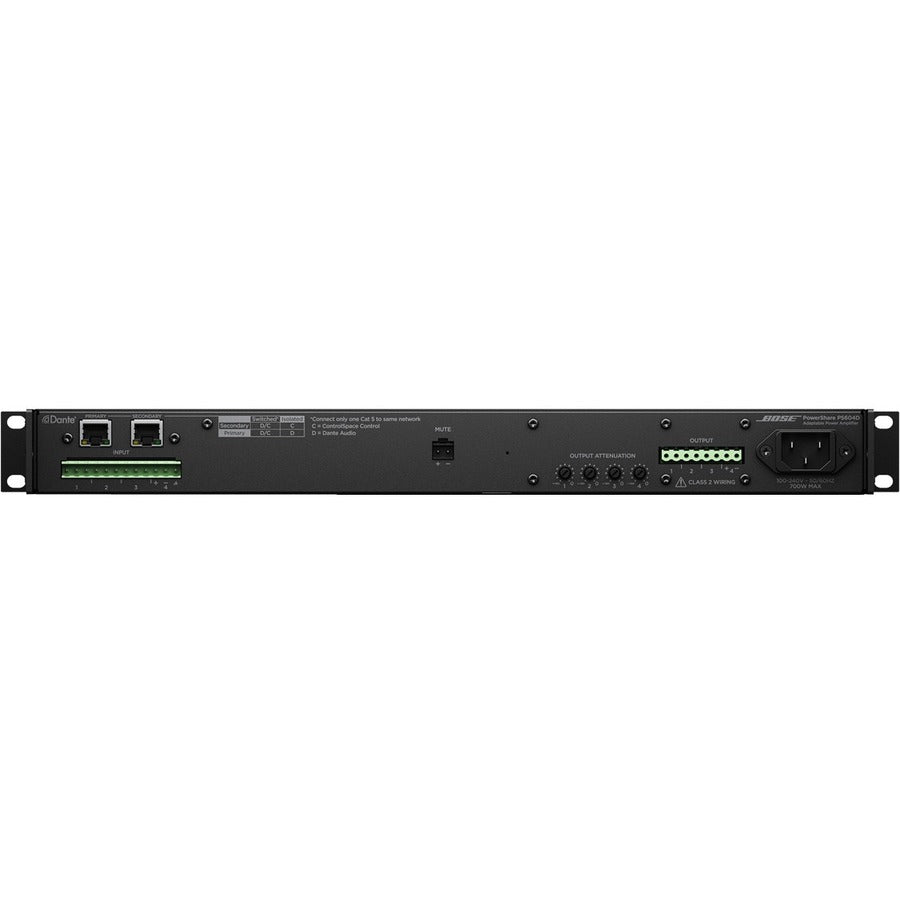 Bose Professional 813403-1310 PowerShare PS604D Adaptable Power Amplifier, 4 Audio Channels, 600W RMS Output Power