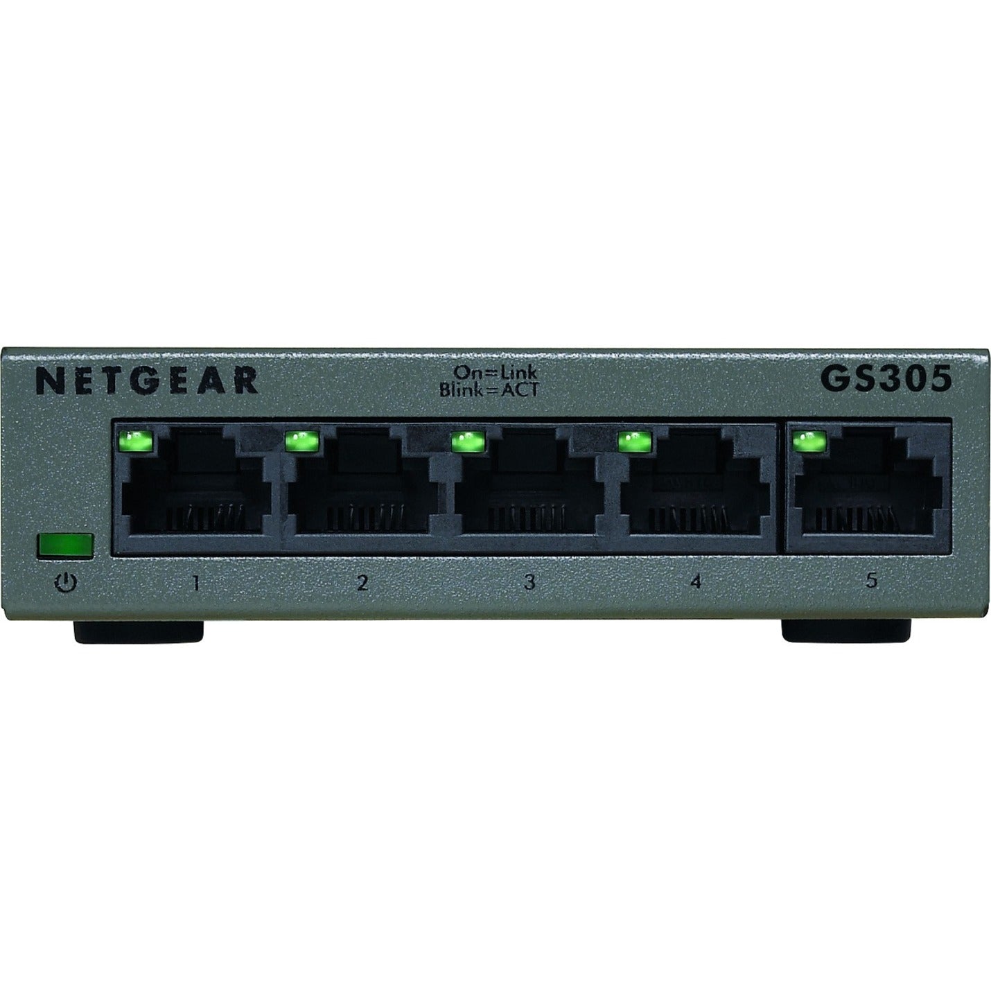 Netgear GS305-300PAS GS305 Ethernet Switch, 5-port Gigabit Ethernet Unmanaged Switch