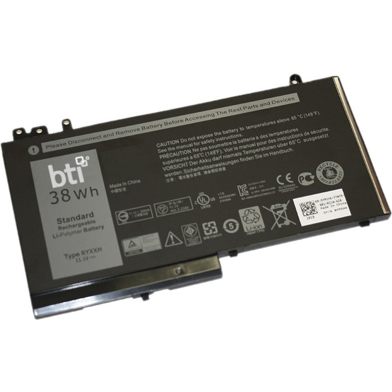 BTI RYXXH-BTI Battery for Dell Notebooks, 18 Month Limited Warranty