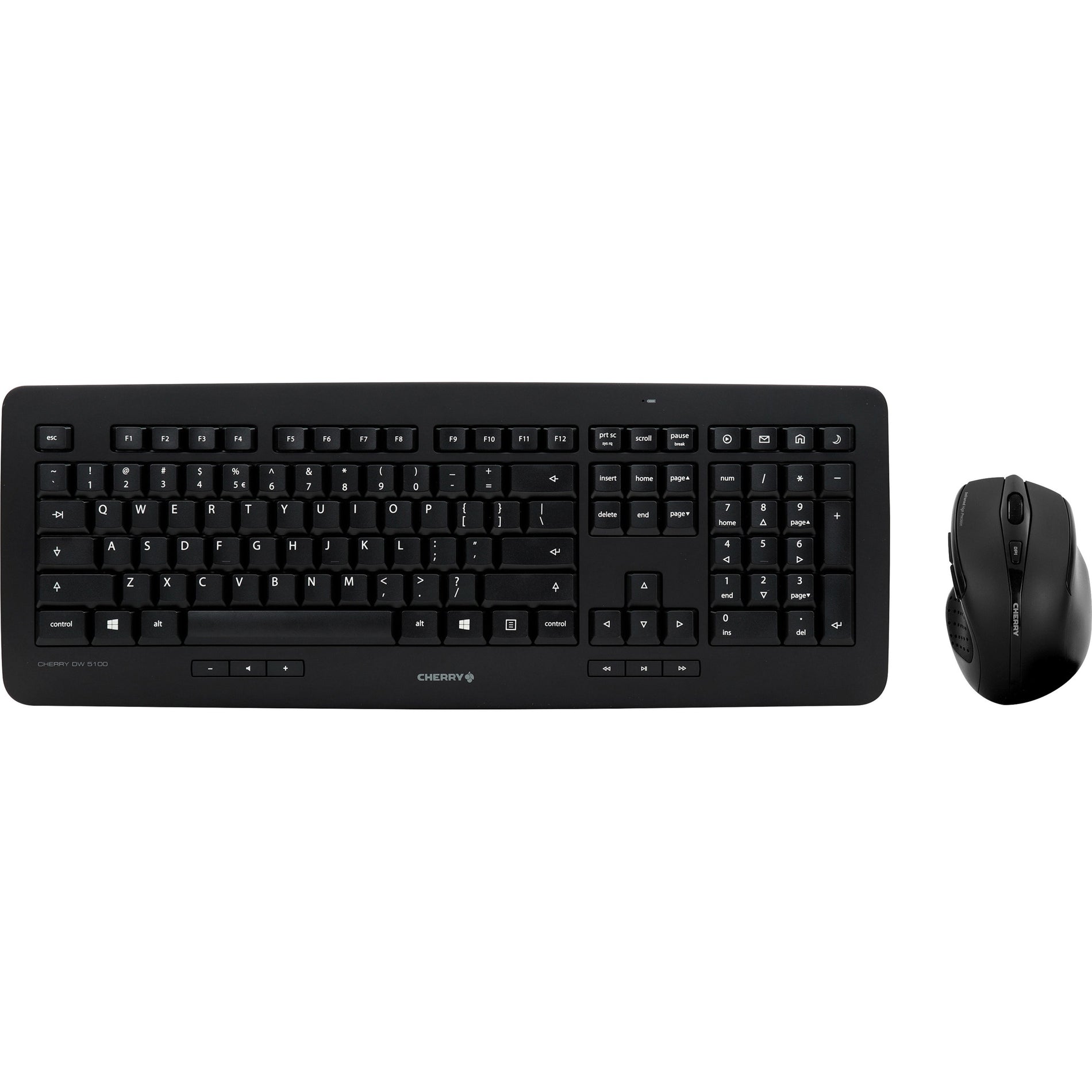 CHERRY JD-0520EU-2 DW 5100 Keyboard & Mouse Set Black, Wireless RF, 2 Year Warranty