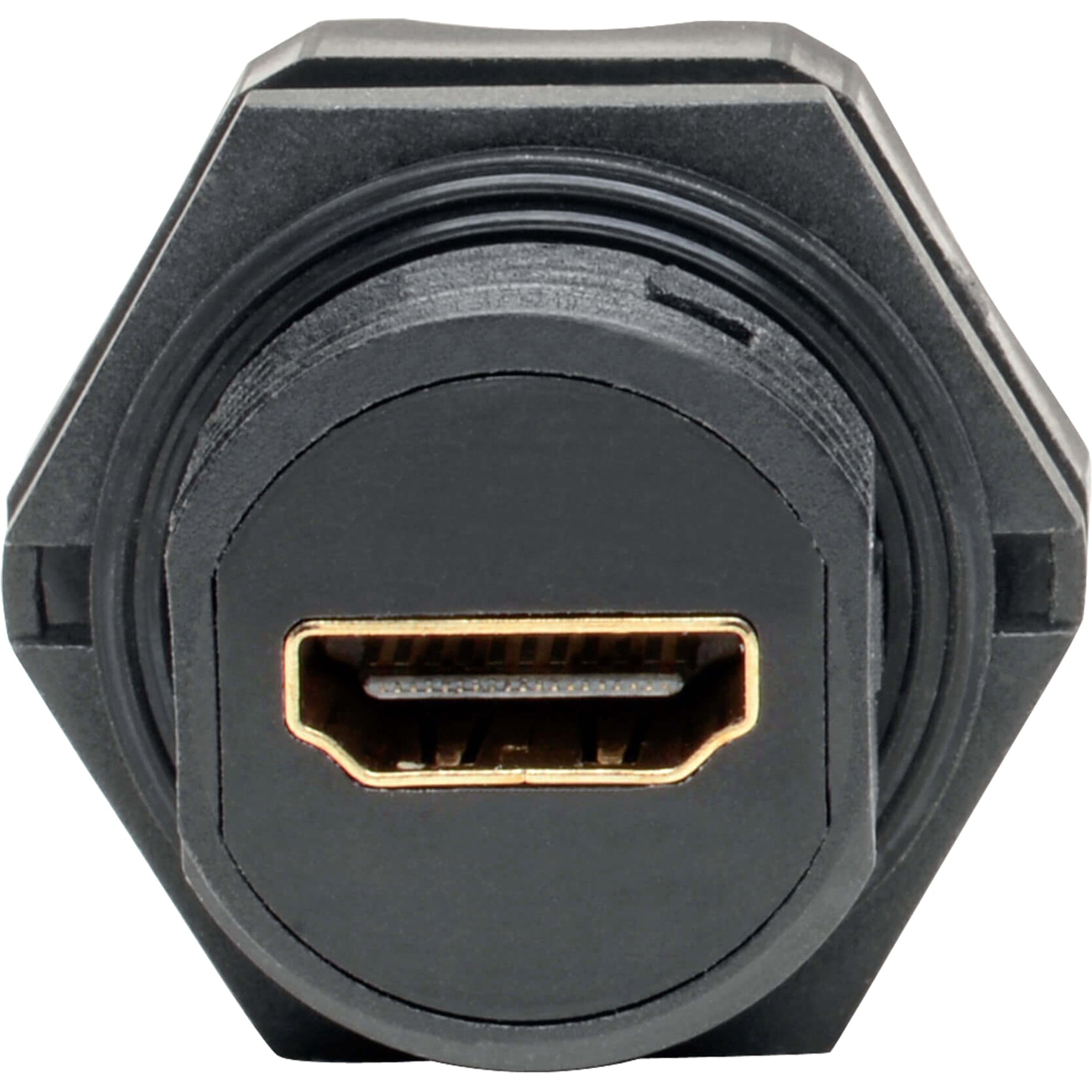Tripp Lite 4K HDMI Coupler with Ethernet Industrial IP68 Rated Dust Cap F/F (P569-000-FF-IND) Alternate-Image1 image