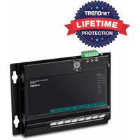 TRENDnet 8-Port Industrial Gigabit Poe+ Wall-Mounted Front Access Switch; 8X Gigabit Poe+ Ports; DIN-Rail Mount; 48 ?57V DC Power Input; IP30; 200W Poe Budget;Lifetime Protection; TI-PG80F (TI-PG80F) Alternate-Image4 image