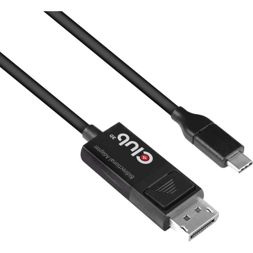 Club 3D CAC-1557 USB Type C Cable to DP 1.4 8K60Hz M/M 1.8m/5.9ft, Reversible, Black