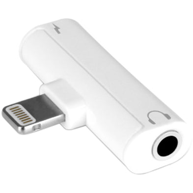 Aluratek ADLA01F Lightning + 3.5 mm Adapter For iPhone/iPad, Charging and Audio Connector