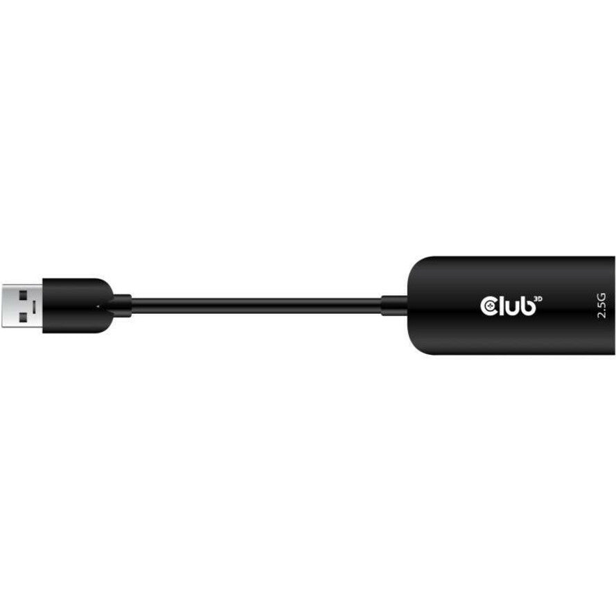 Club 3D CAC-1420 USB 3.2 Gen1 Type A To RJ45 2.5Gb Adapter, High-Speed Ethernet Connection