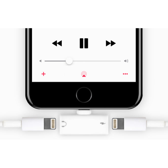 Aluratek Dual Lightning Adapter For iPhone/iPad (ADL01F) Alternate-Image2 image