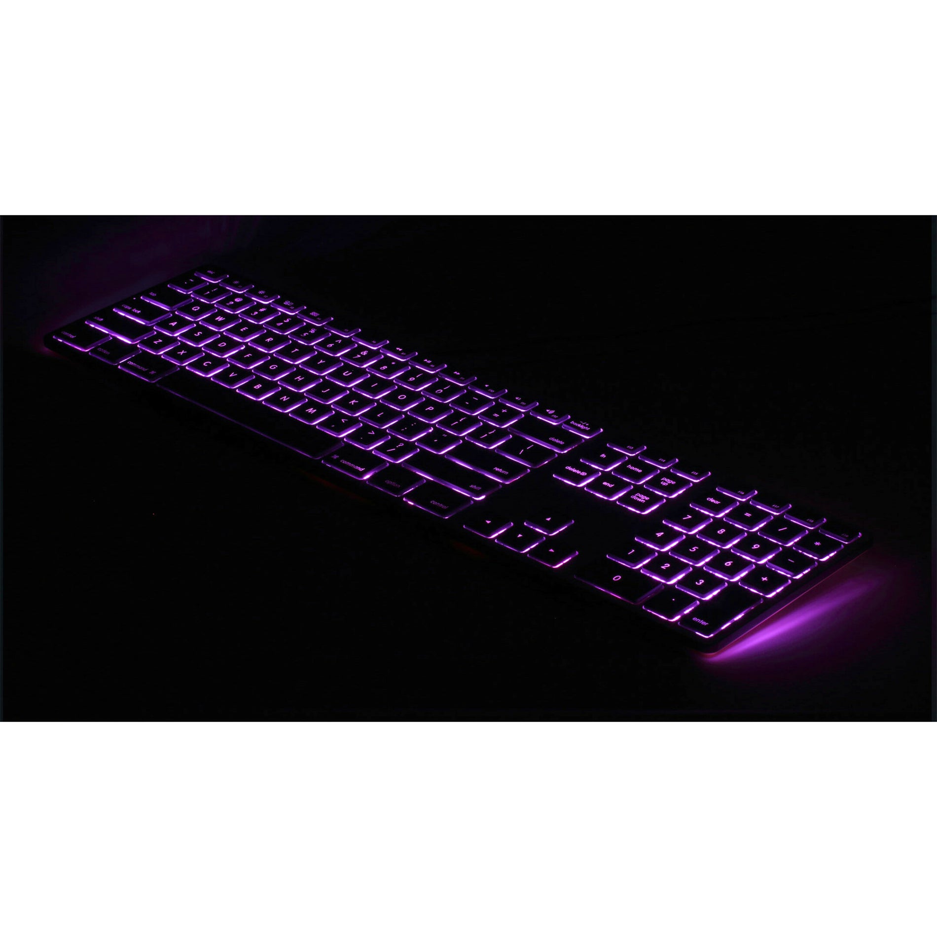 Matias FK318LB RGB Backlit Wired Aluminum Keyboard for Mac, Space Gray