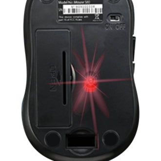 Adesso IMOUSE S80R Wireless Fabric Optical Mini Mouse (Red), Ergonomic Fit, 1600 DPI, 2.4 GHz Wireless Technology