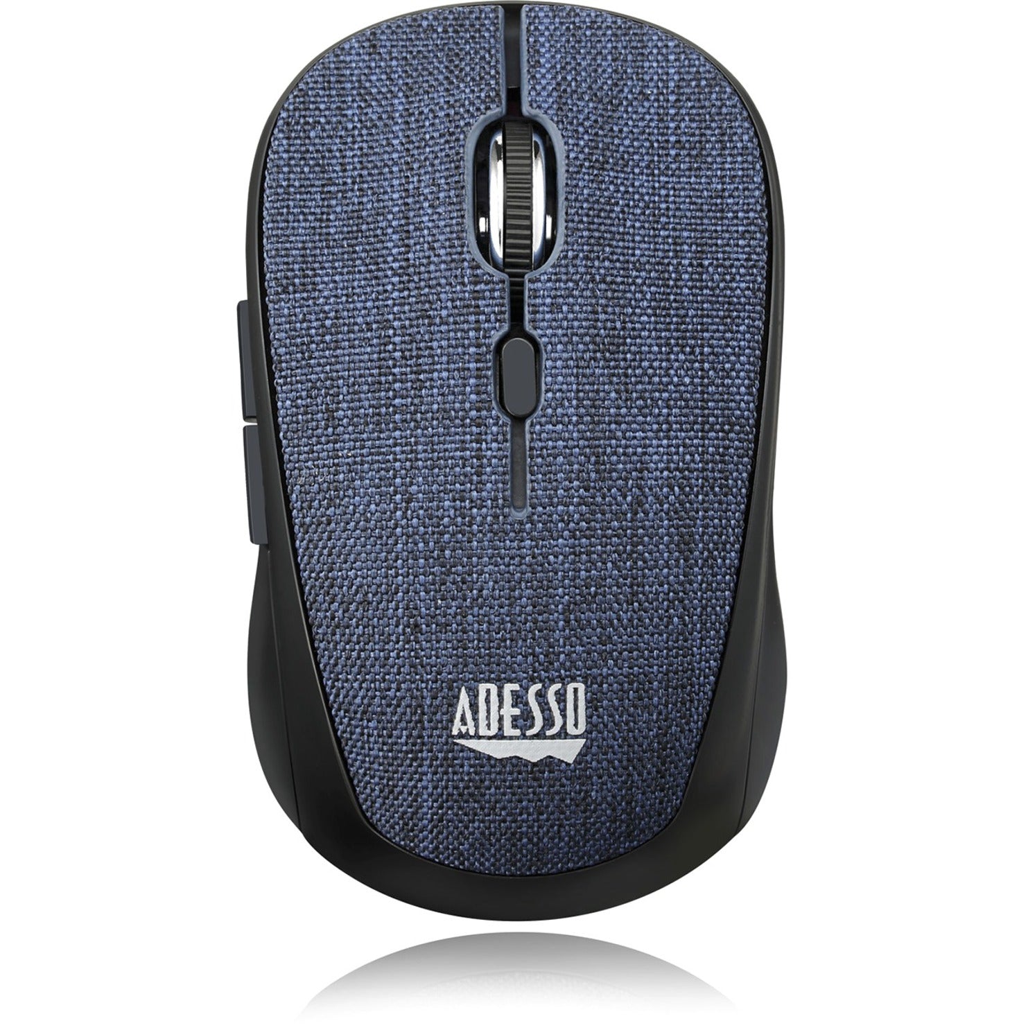 Adesso IMOUSE S80L Wireless Fabric Optical Mini Mouse Blue, Ergonomic Fit, 1600 DPI, 2.4 GHz Wireless Technology
