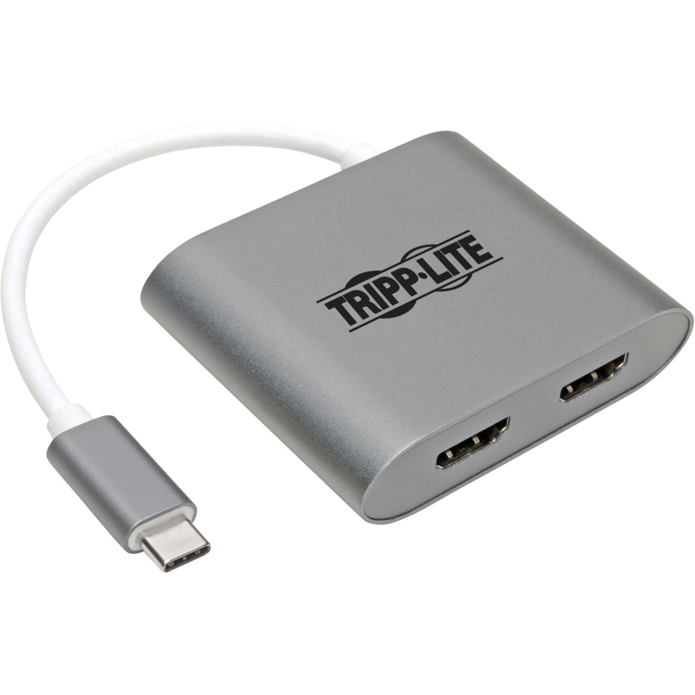Tripp Lite U444-06N-2H-MST HDMI/USB Adapter, Reversible, 3840 x 2160 Resolution, Gray