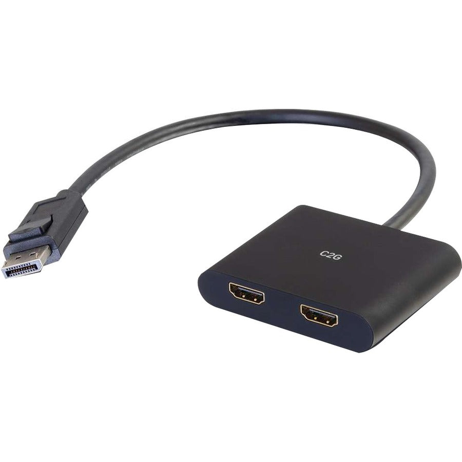 C2G 54293 DisplayPort to HDMI Display Splitter - Dual Monitor Adapter Converter, 4K Resolution Support [Discontinued]