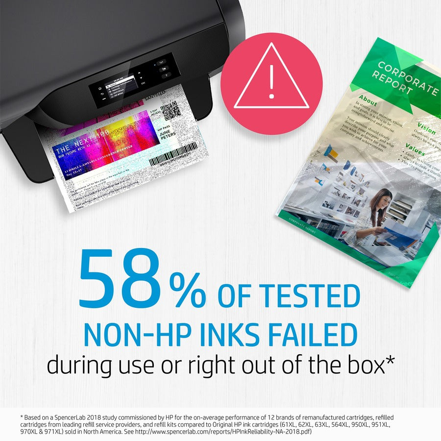 HP 3JA01AN 962XL High Yield Ink Cartridge, Magenta, 1600 Pages