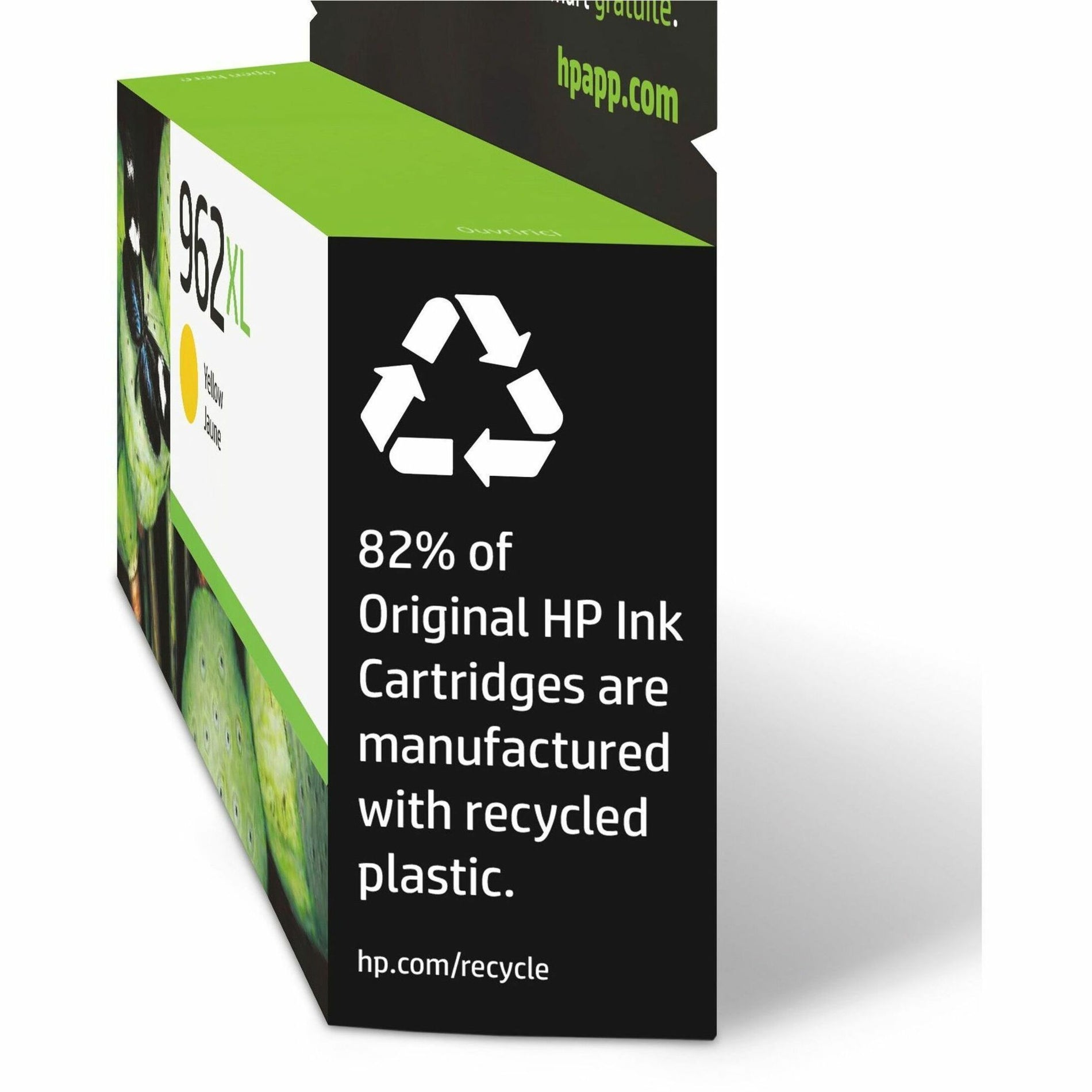 HP 3JA02AN 962XL High Yield Ink Cartridge, Yellow, 1600 Pages