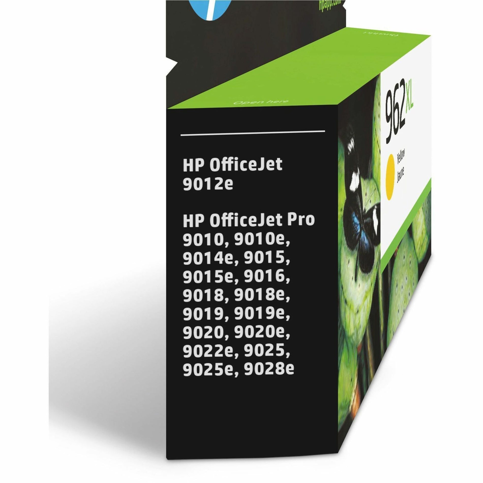 HP 3JA02AN 962XL High Yield Ink Cartridge, Yellow, 1600 Pages