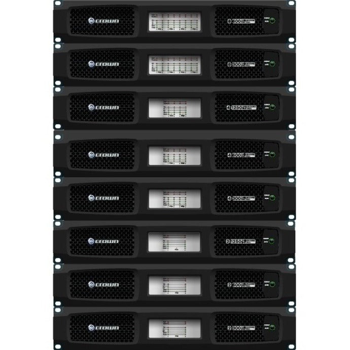 Crown DCI4X1250-U-USFX DriveCore Install 4|1250 Four-channel Analog Power Amplifier, 70V/100V