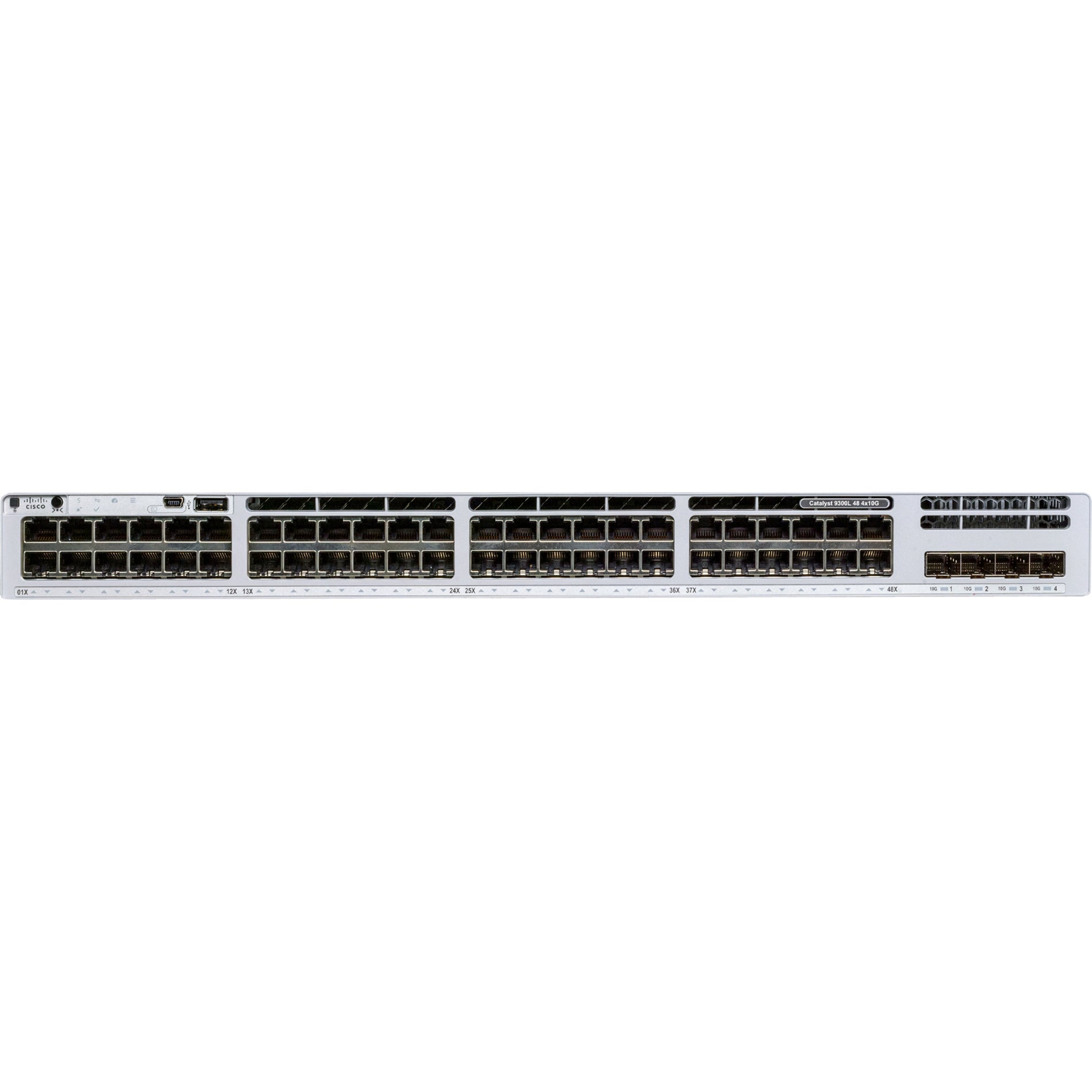 Cisco C9300L-48P-4G-E Catalyst 9300L-48P-4G-E Switch, 48 Gigabit Ethernet PoE+, Power Supply Included