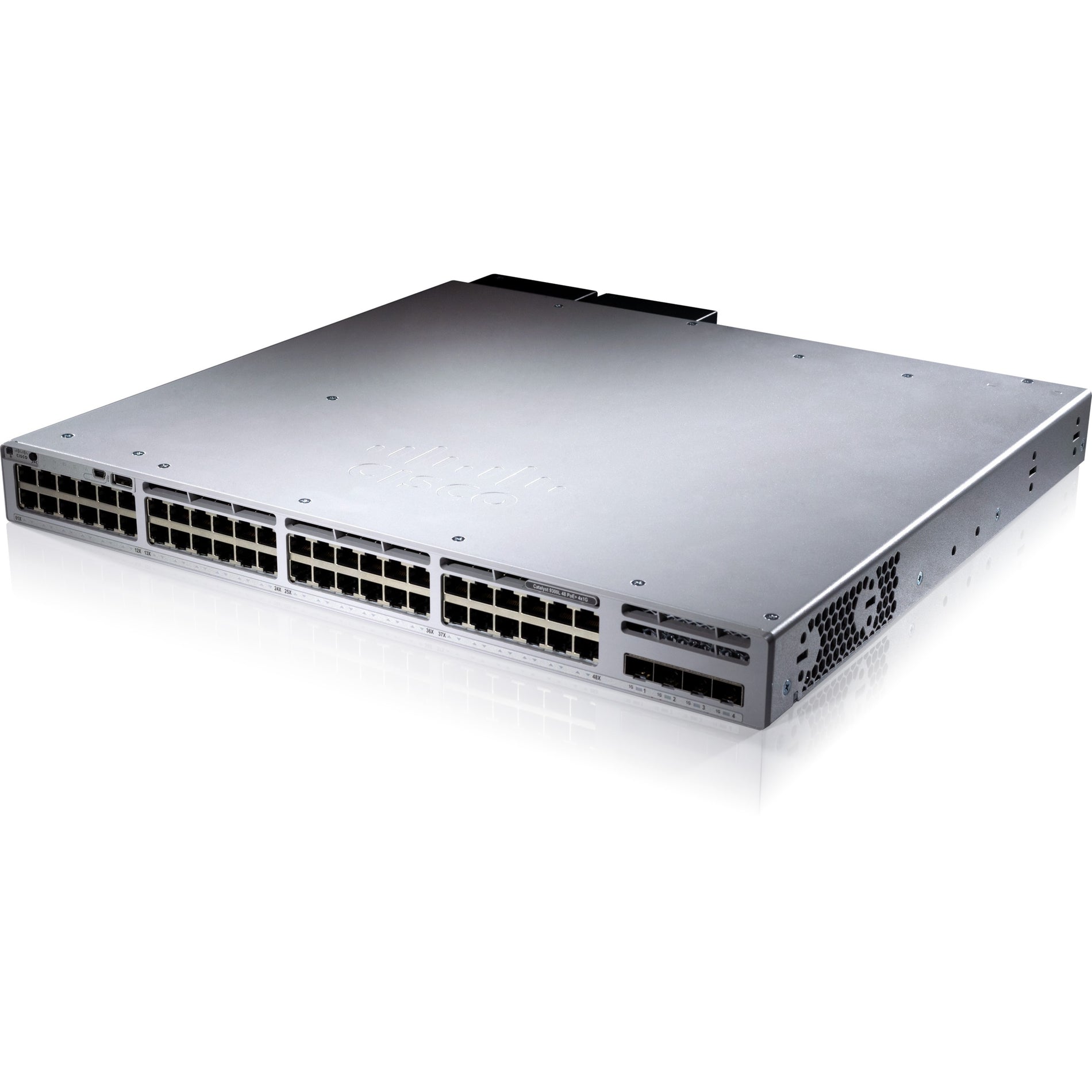 Cisco C9300L-48P-4X-E Catalyst 9300L-48P-4X-E Switch, 48 Gigabit Ethernet PoE+, 4 x 10 Gigabit Ethernet Uplink